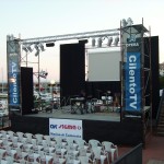 Palco montato per il concerto di Marina di Camerota - 5 Giugno 2010