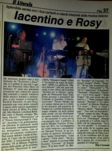 Il Litorale (Anzio) - Primo riconoscimento stampa interregionale del duo