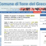 Presentazione del Concerto dal Sito Istituzionale del Comune di Torre del Greco